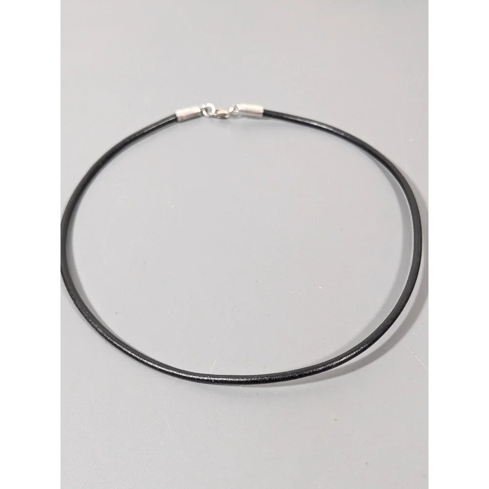 Silpada‎ 925 Black Leather Cord necklace 16 inch